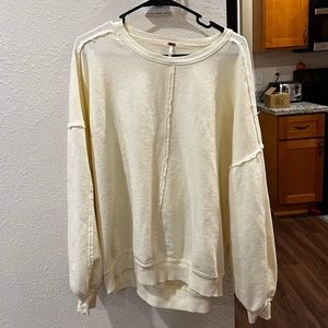 Free People London Cut Out Sweatshirt